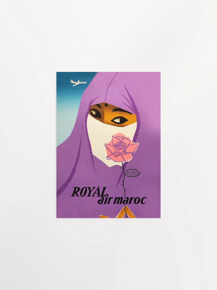 Morocco, Air Maroc, 1958 — retro travel poster, vintage travel print product image (7)