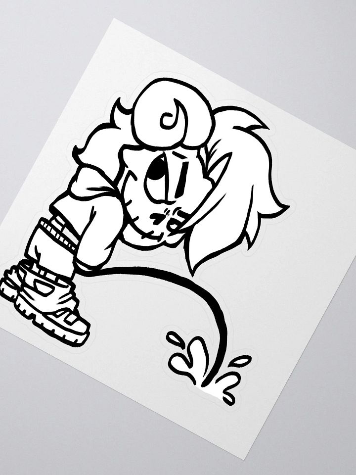 Pissin' B&W Sticker product image (2)