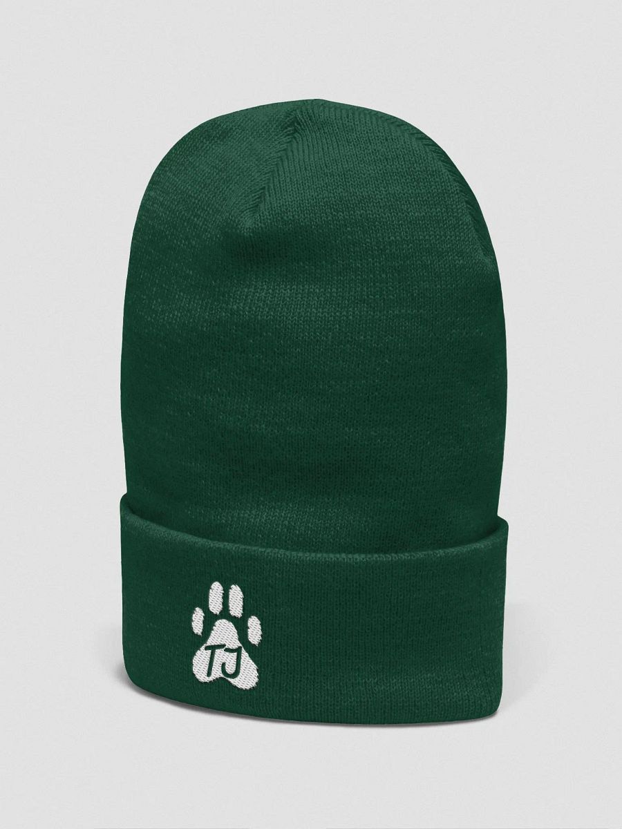 TJ Paw Cuffed Beanie 2 (white detail) product image (11)