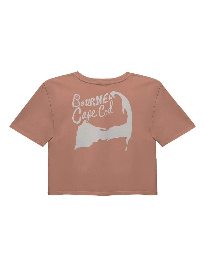 BOURNE to Cape Cod™ | Women's Crop Top – Super Soft, Coastal Cool, & Adventure-Ready | BRN.2C.C.™ | White Logo product image (2)