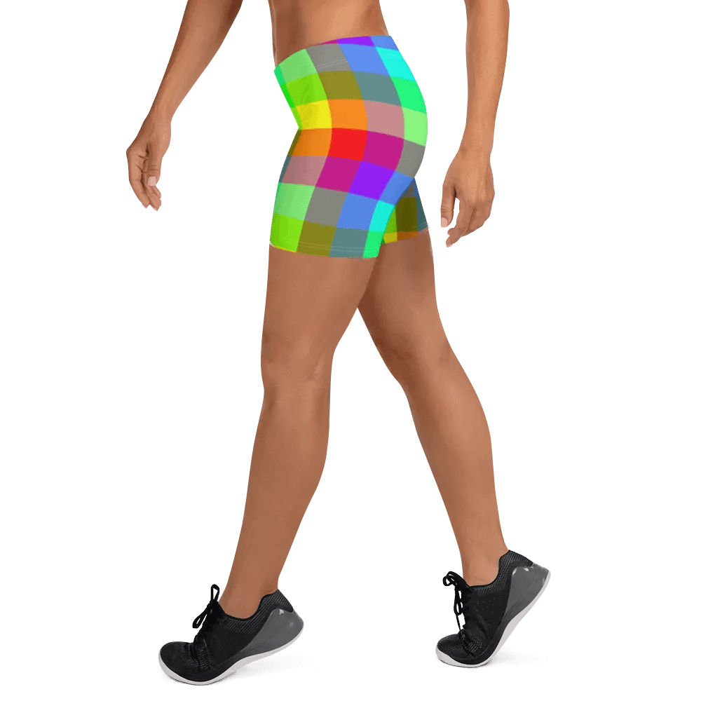 Rainbow Checkers Shorts product image (10)