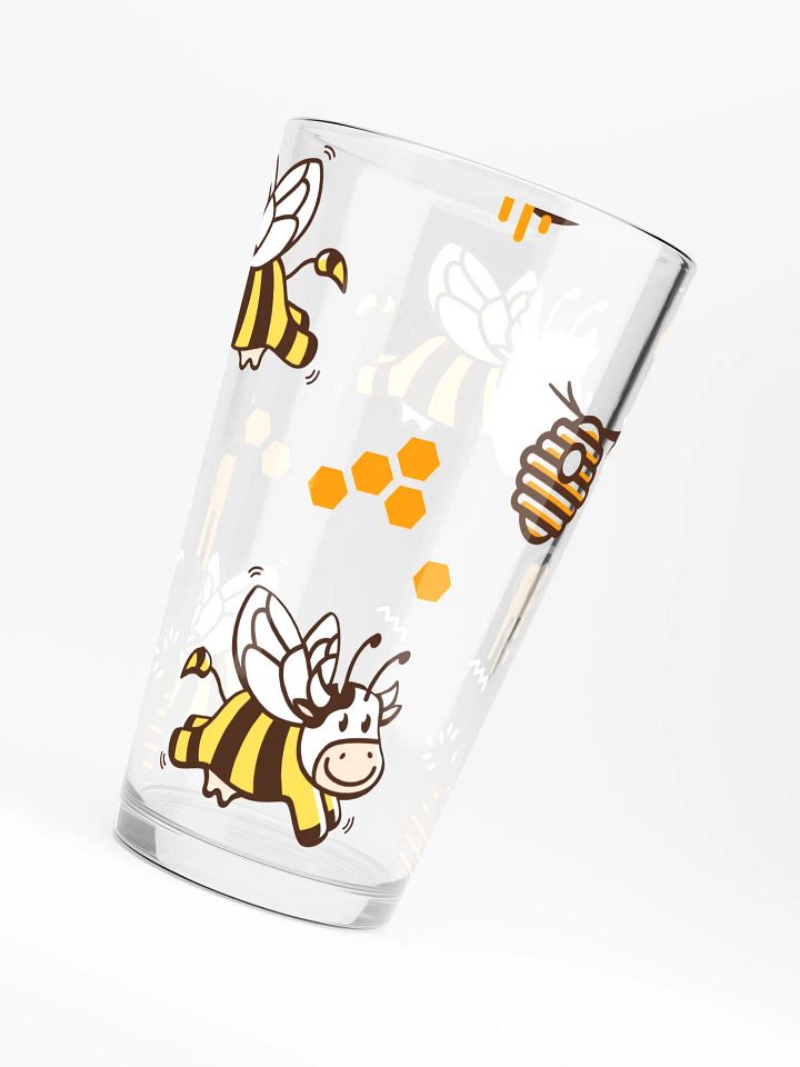 Buzzy Cow Bee Shaker Pint Glass product image (1)