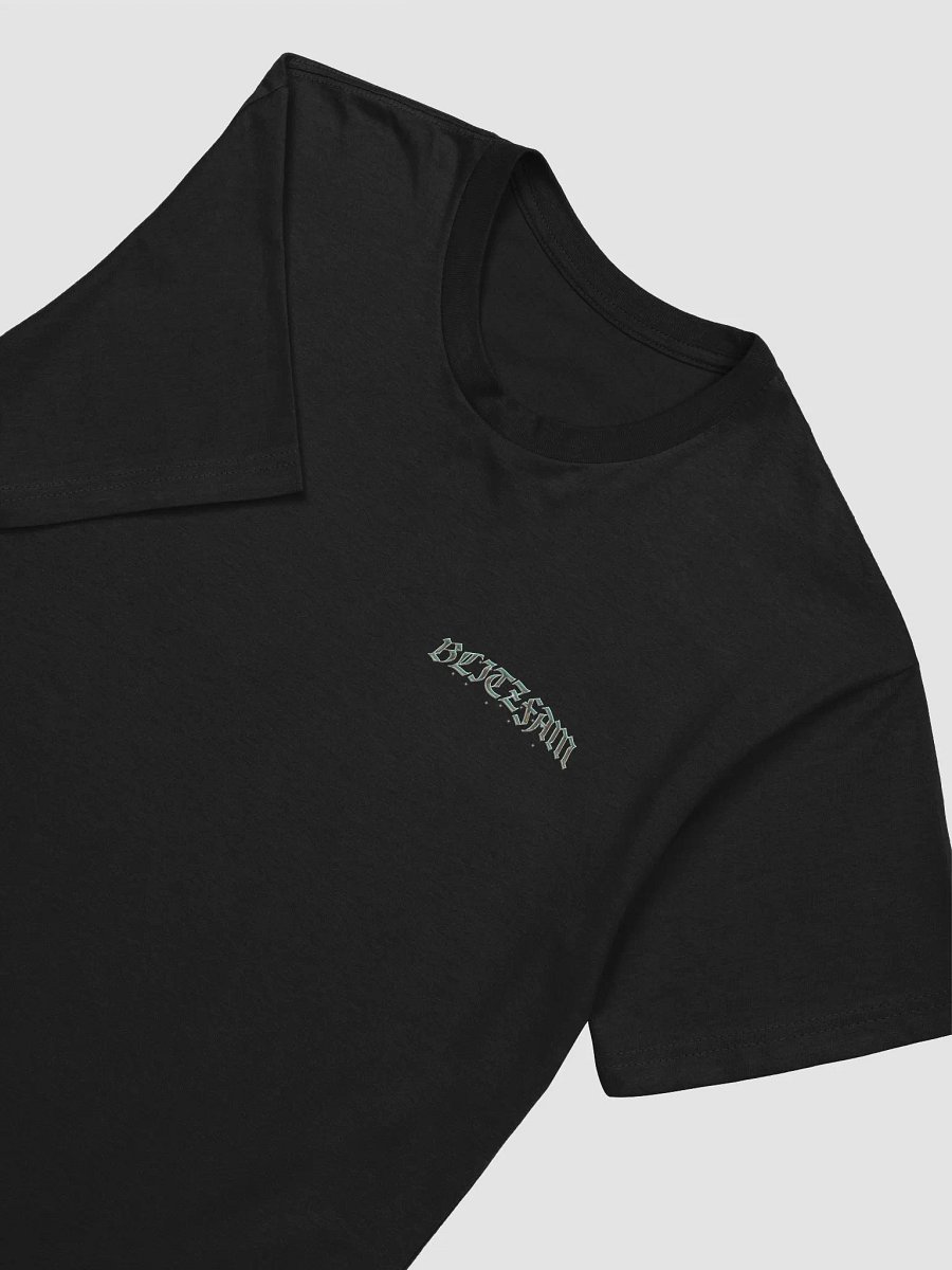 Black t shirt chrome left logo product image (3)