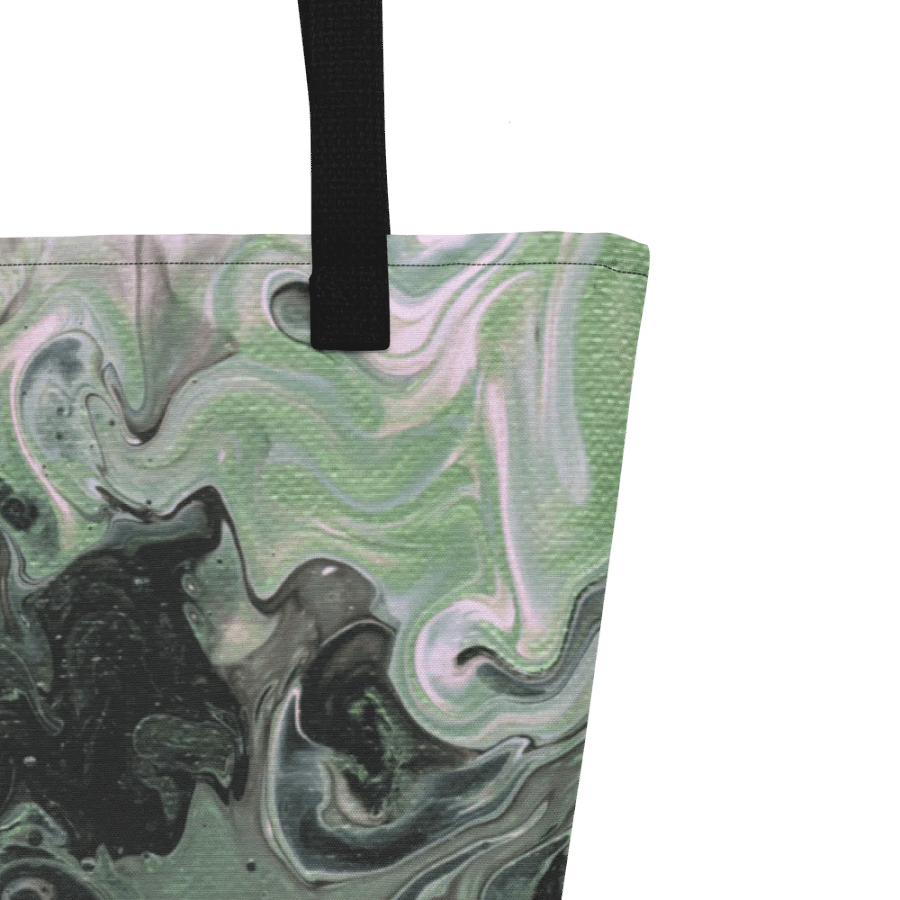 Metallic Green Fluid Acrylic Tote Bag product image (3)