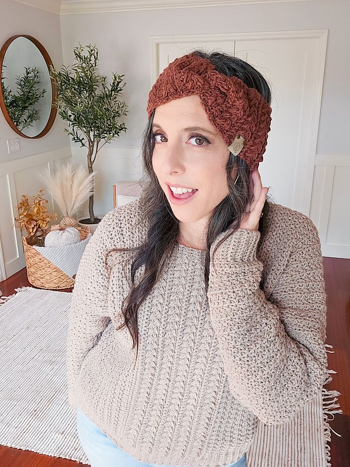 Twisted Wheat Ear Warmer Pattern product image (1)