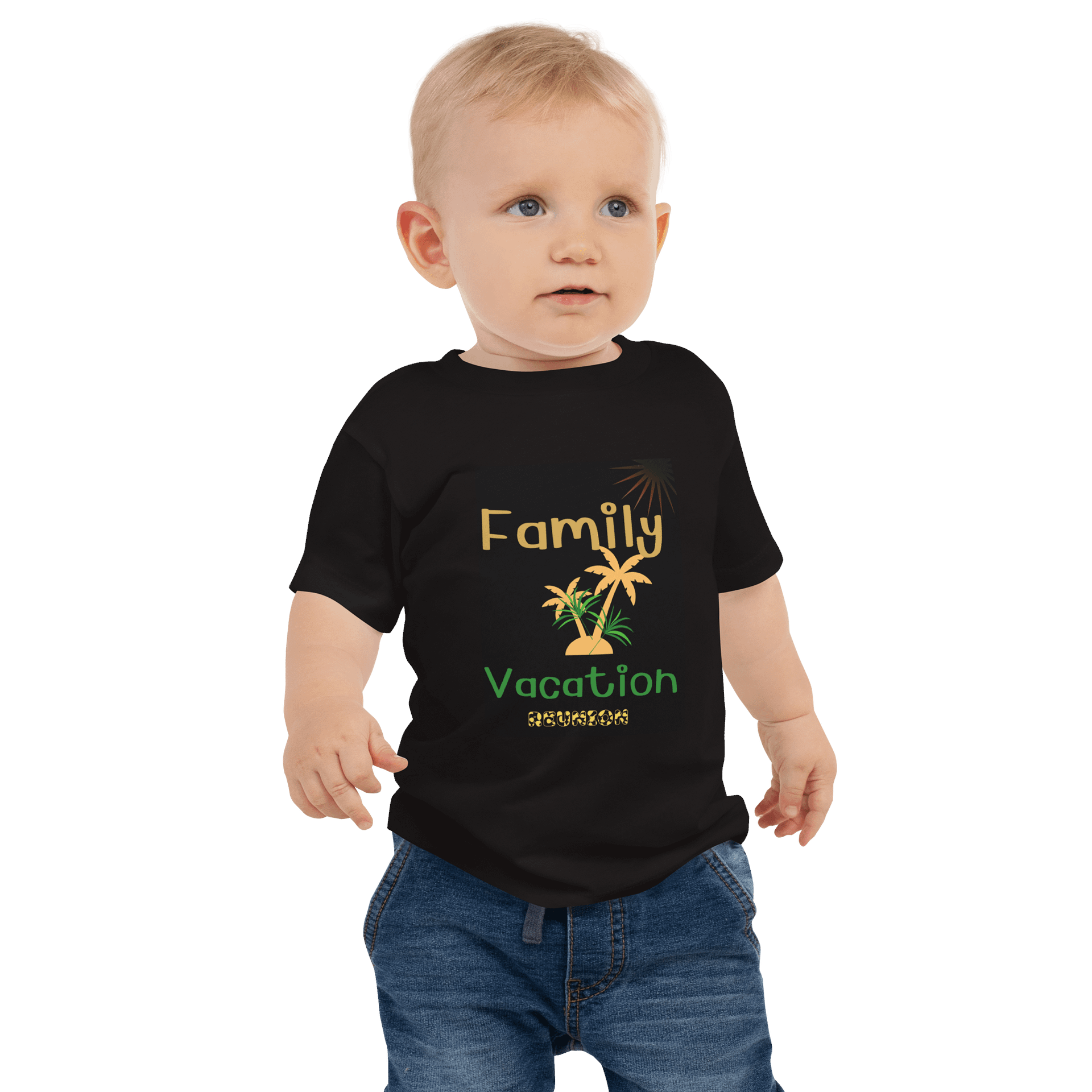 Sunny Family Vacation Baby Tee product image (1)