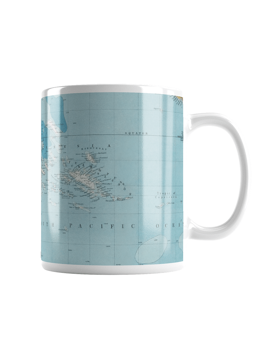 Pacific Cartography White Glossy Mug product image (1)
