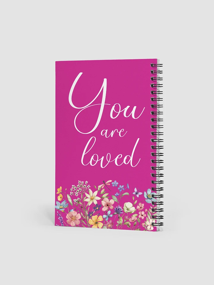 You Are Loved Floral Spiral Notebook product image (2)