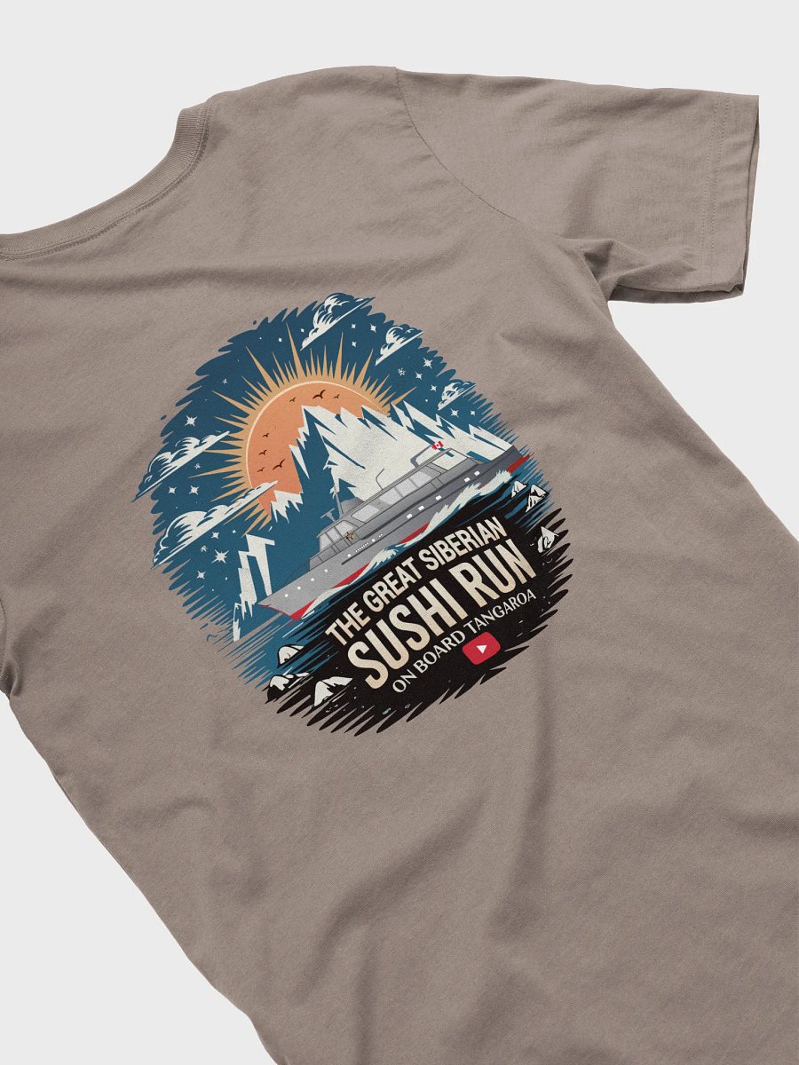 The Great Siberian Sushi Run Women’s T-Shirt – (Light Colours and Mountain Logo)) product image (4)
