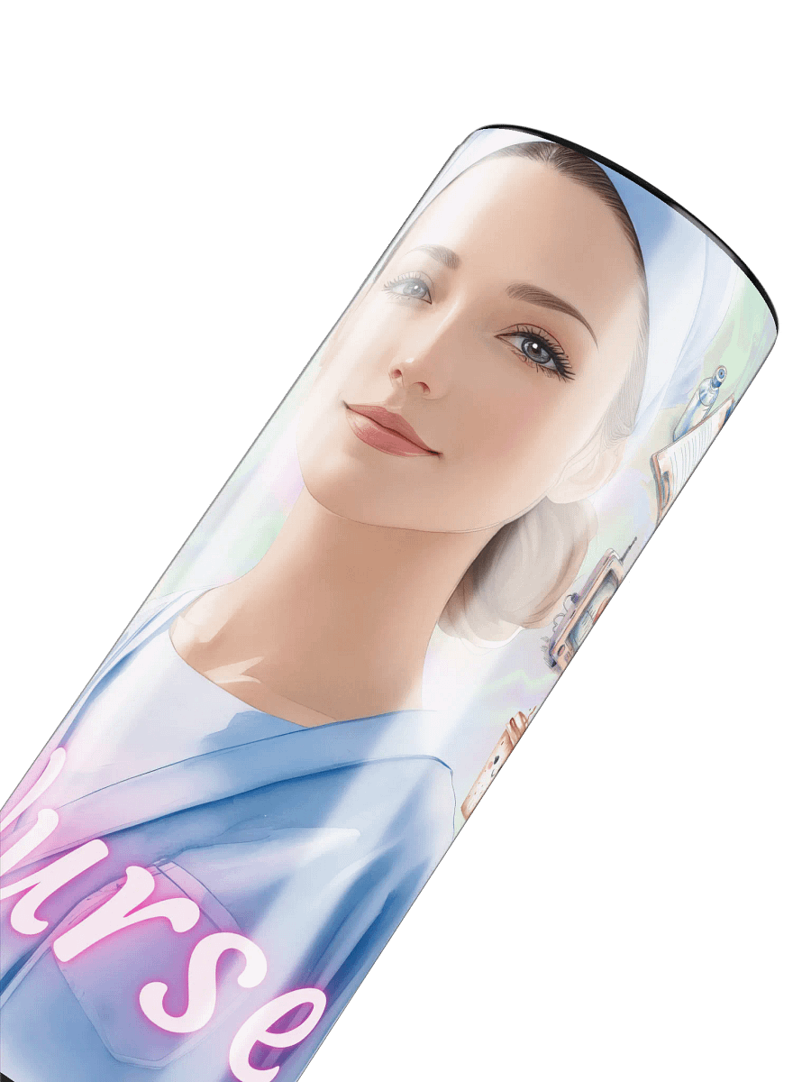 Nurse 20 oz Skinny Stainless Steel Tumbler product image (6)