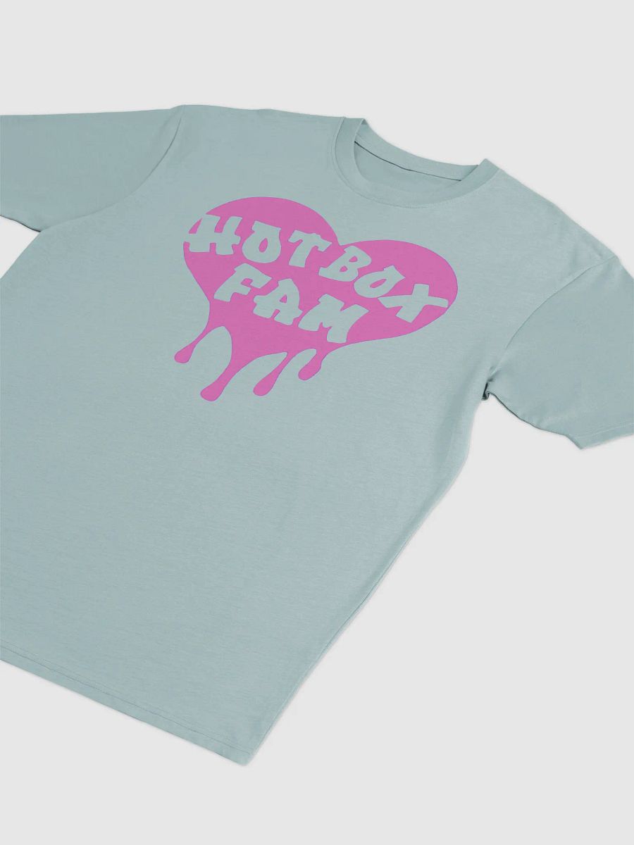 UNISEX HOT BOX FAM TRANSPARENT BUBBLE GUM PINK LOGO TEE product image (3)
