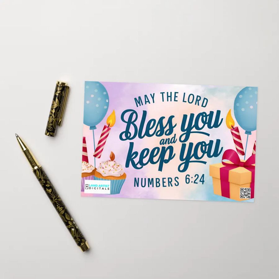Happy & Blessed Birthday Card product image (8)