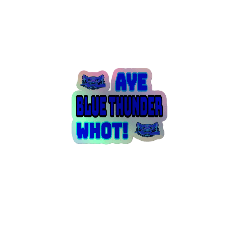 Blue Thunder Holographic Sticker Set product image (1)
