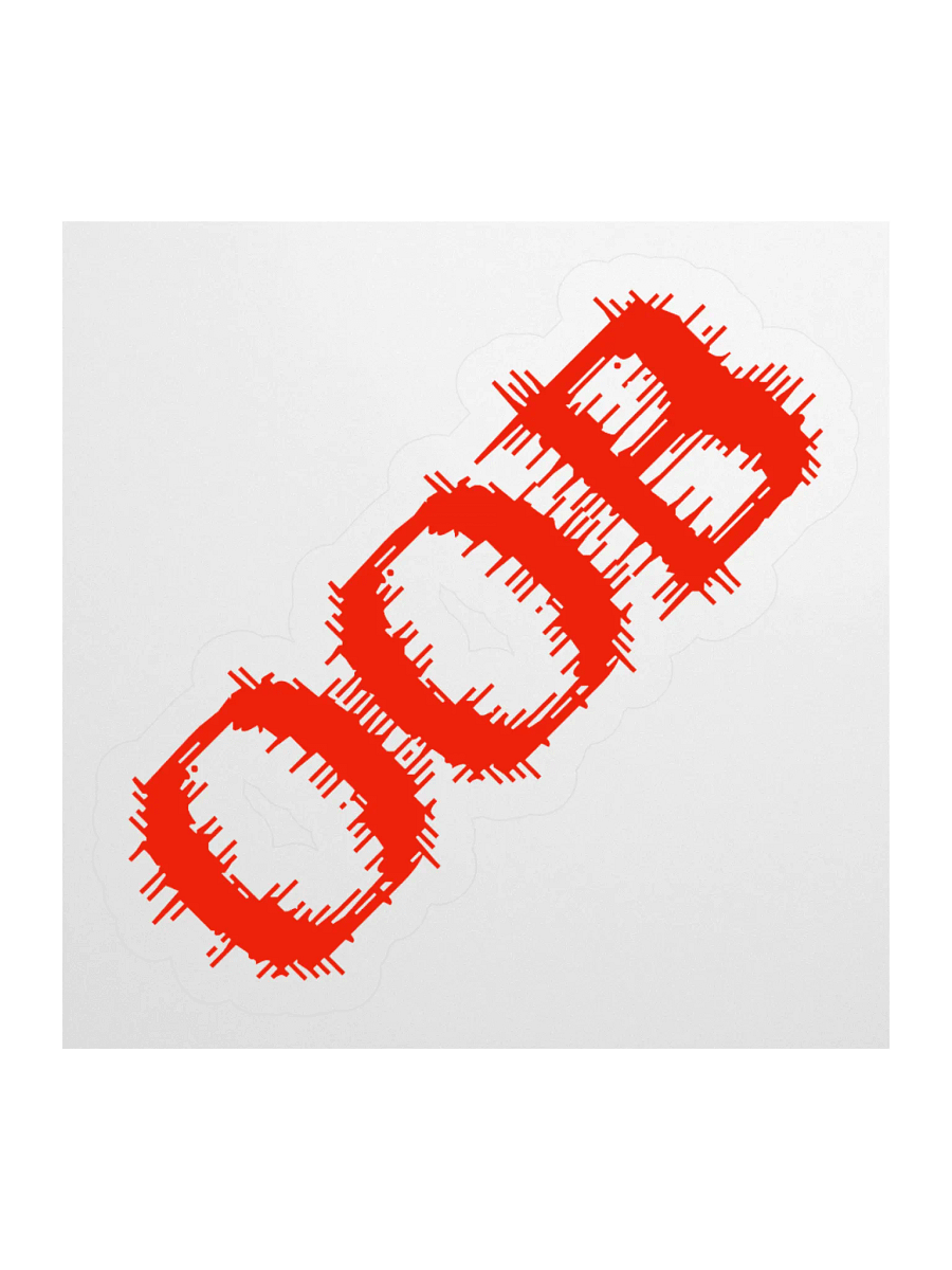Out of bounds • Red alert Edition Sticker product image (1)
