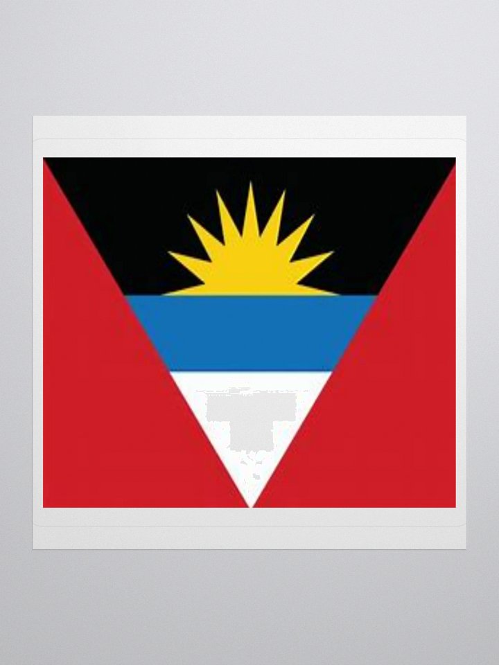 Exclusive Antigua and Barbuda Flag Kiss-Cut Stickers - High-Quality Vinyl, Multiple Sizes product image (3)