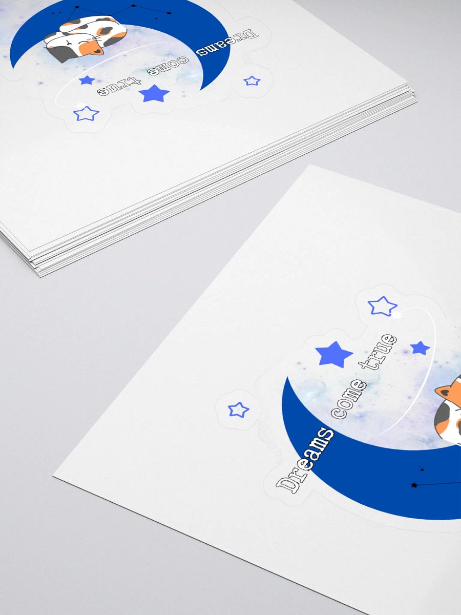 Dreamy Cat Crescent Moon Stickers product image (4)