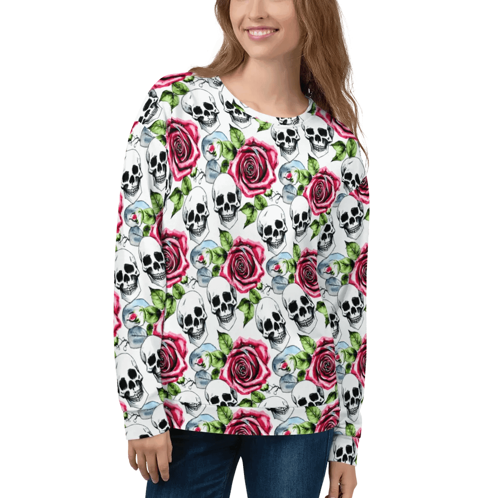 Skull Rose Harmony Recycled Sweatshirt product image (10)