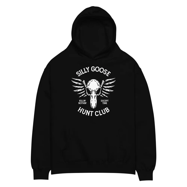 Silly Goose Hunt Club | Oversize Hoodie | Black product image (2)