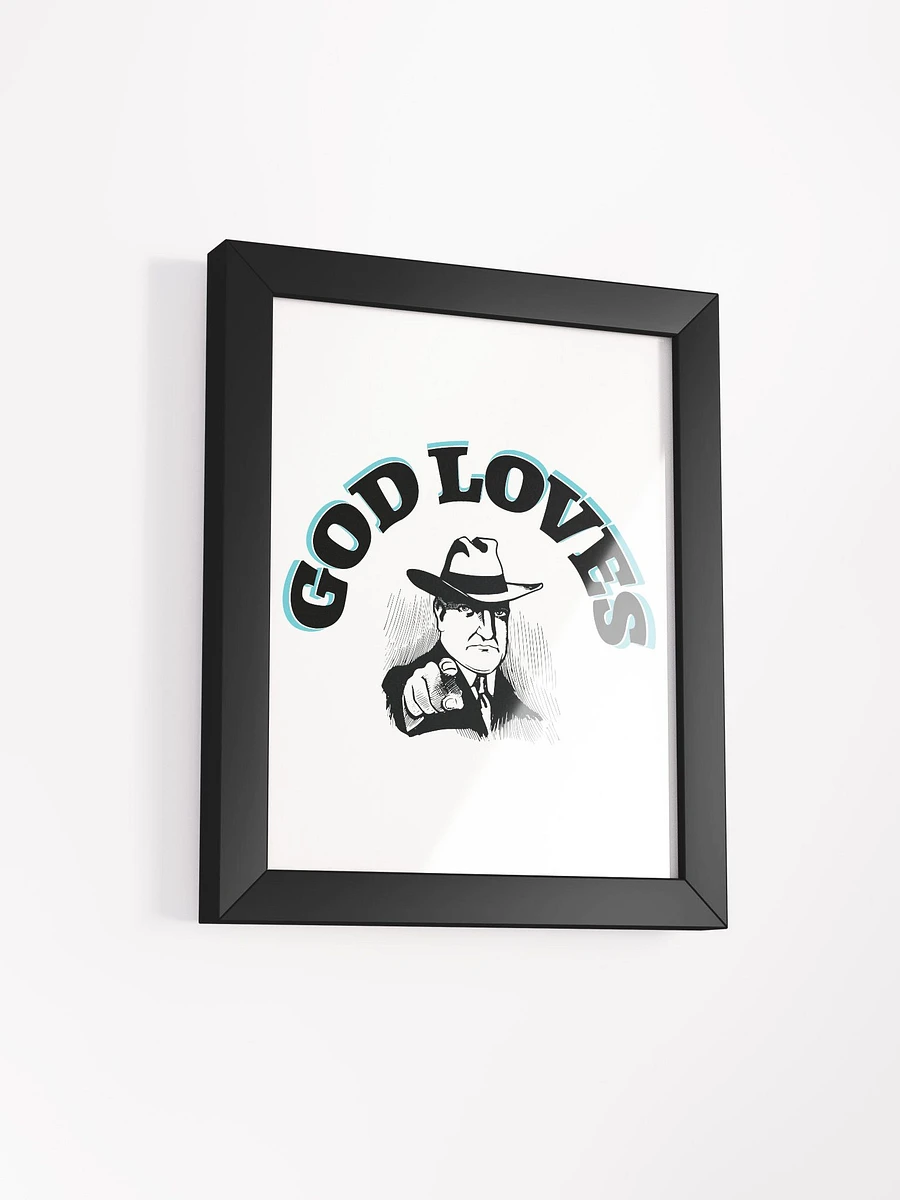 GOD LOVES YOU. Ethereal Control Panel Framed Art Print product image (12)