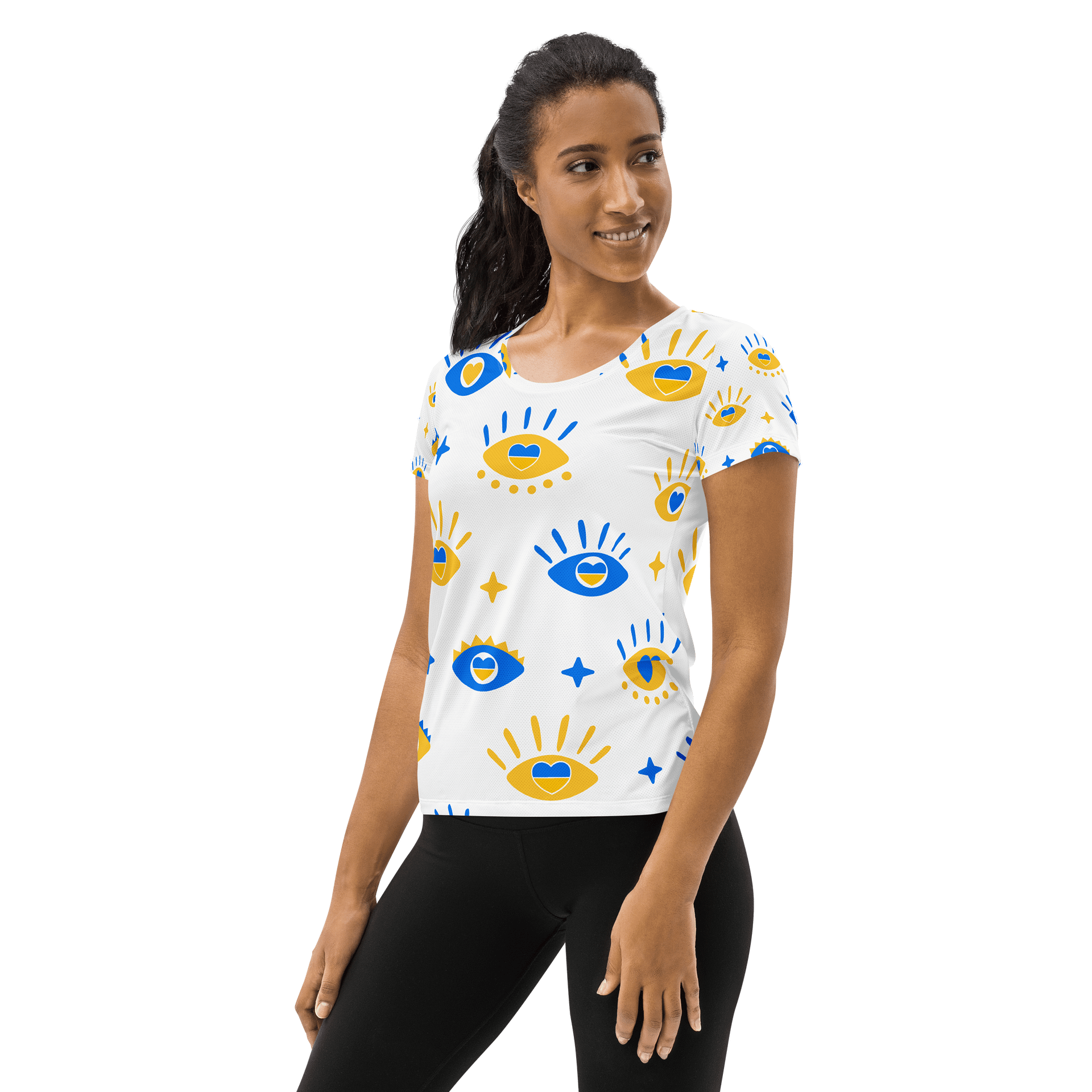Heartfelt Gaze All-Over Athletic T-Shirt product image (3)