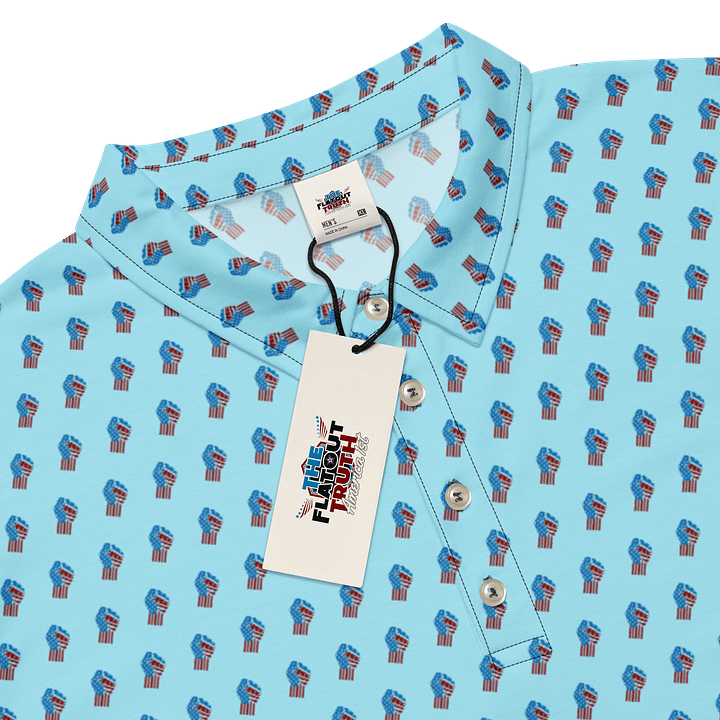 TFOT SlimFit America 1st Blue Fist Polo Shirt product image (2)