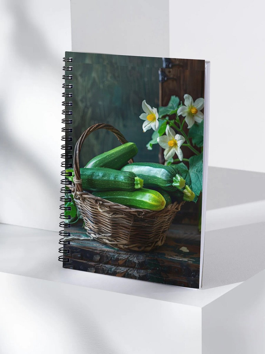 Zucchini in a Basket Notebook product image (4)