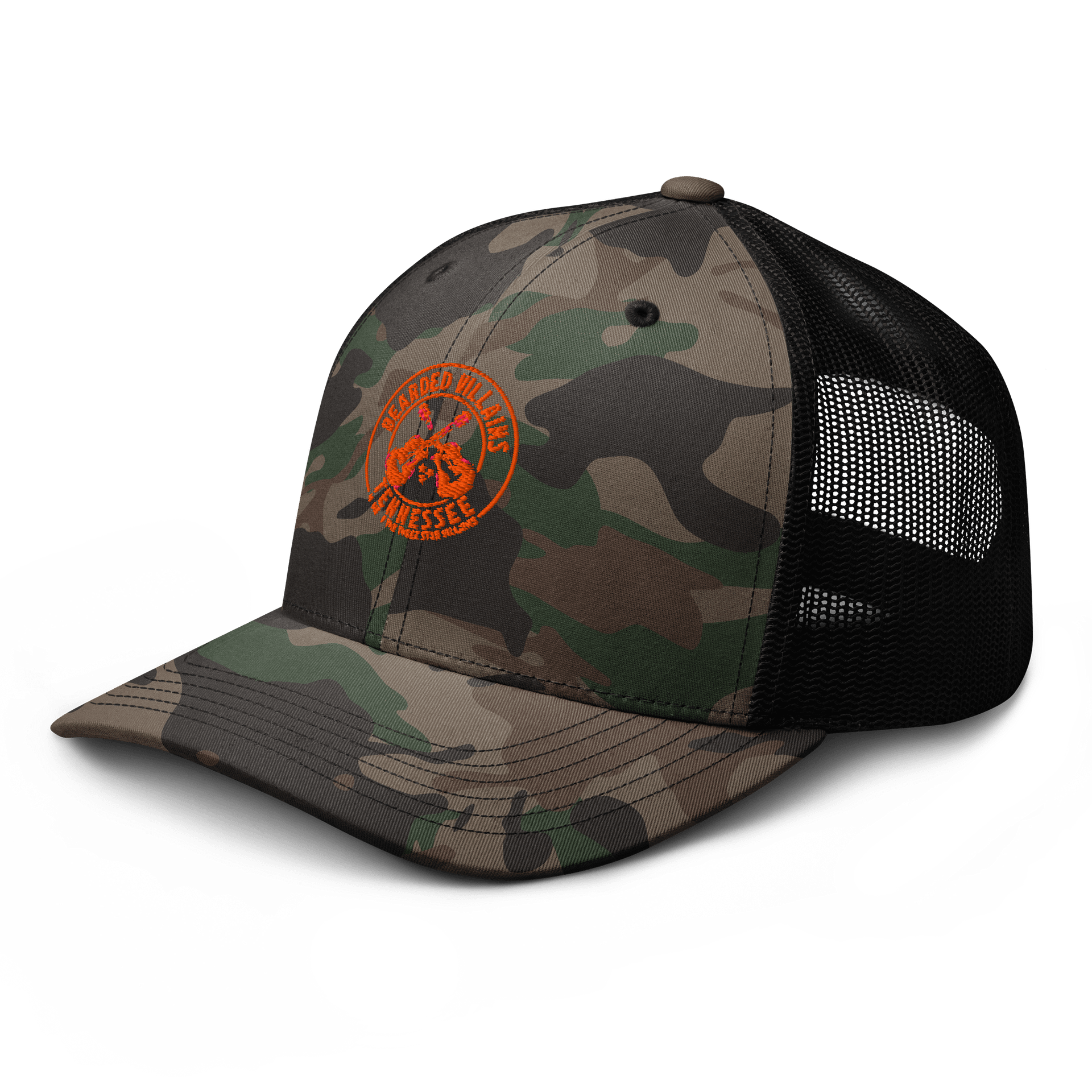 TSV Bearded Villains Tennessee Trucker Hat | Vols Orange Logo | Bold Brotherhood Style & Game-Day Attitude product image (6)