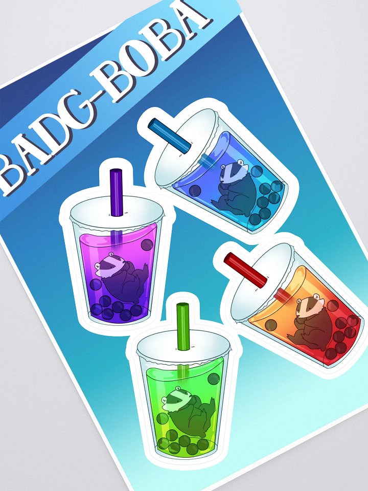 Badg-Boba Stickers product image (1)
