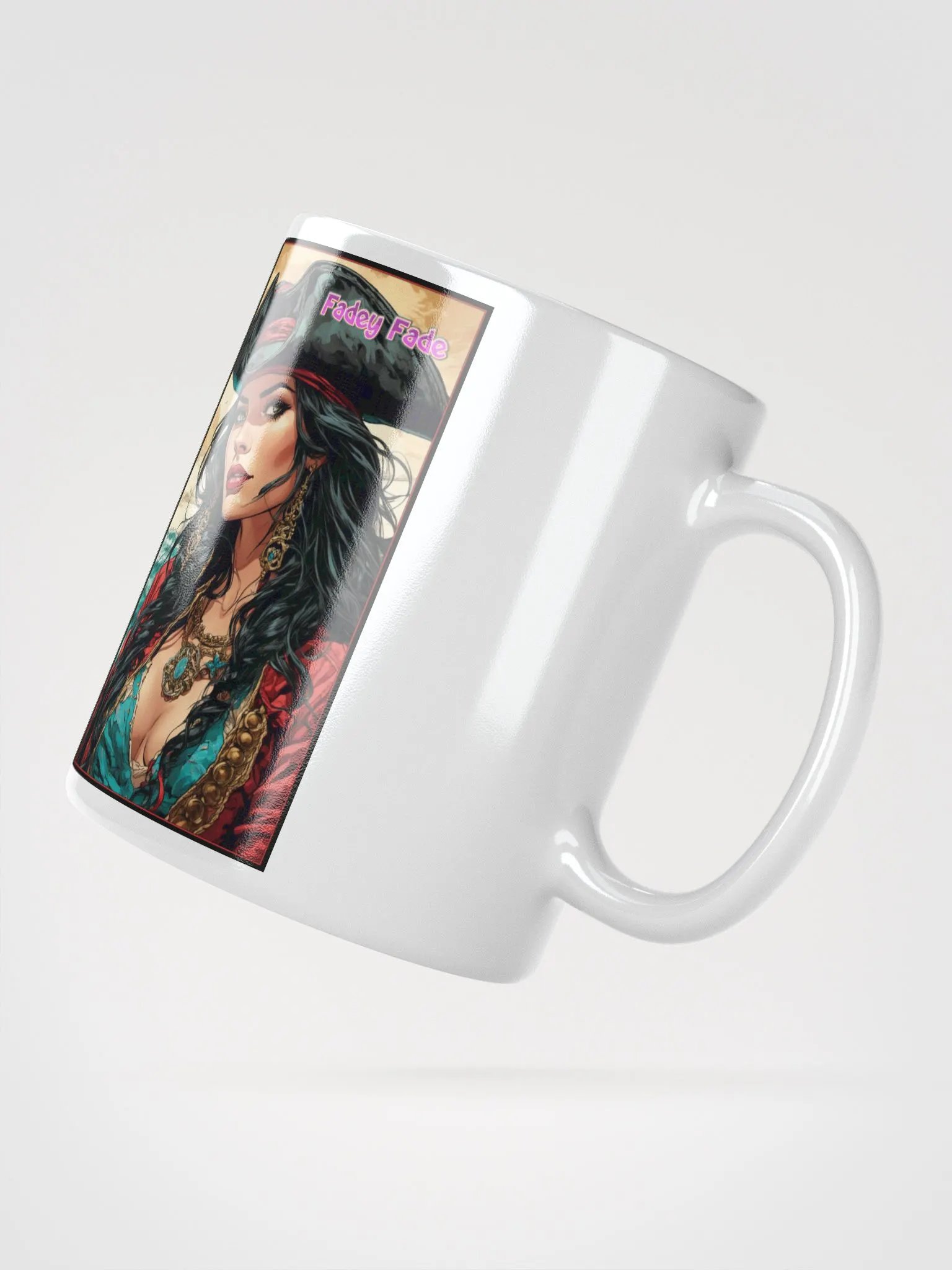 Faded Pirate Lass Mug with 3 designs product image (4)