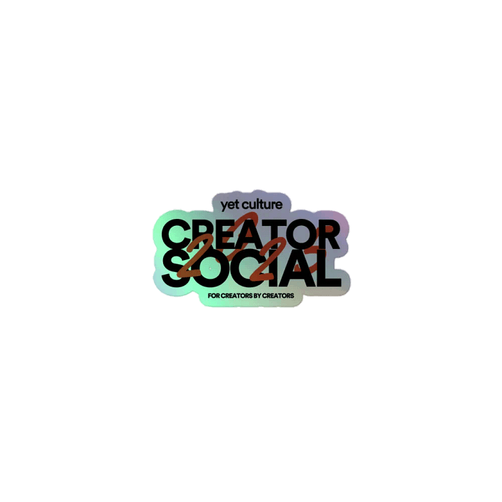 Creator Social Holographic Stickers product image (1)