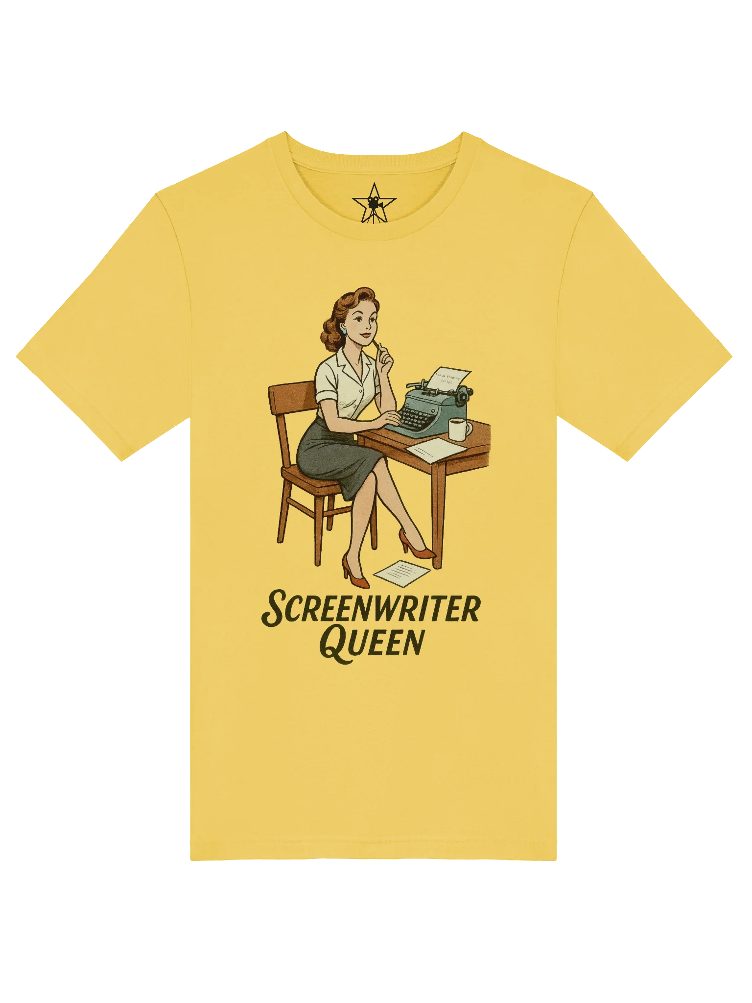 Screenwriter Pin-up Girl 1940's Retro Concert Tee Fit Unisex T-Shirt product image (77)