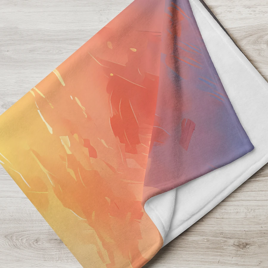 Beach Sunset Island Palm Trees Scenic Throw Blanket product image (8)