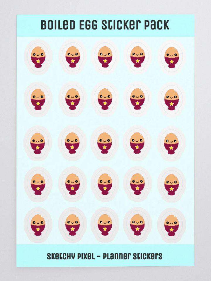 Boiled Egg Sticker Pack product image (1)