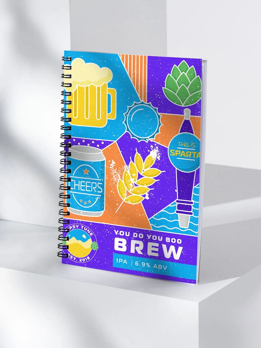 You Do You Boo Brew Beer Spiral Notebook product image (4)