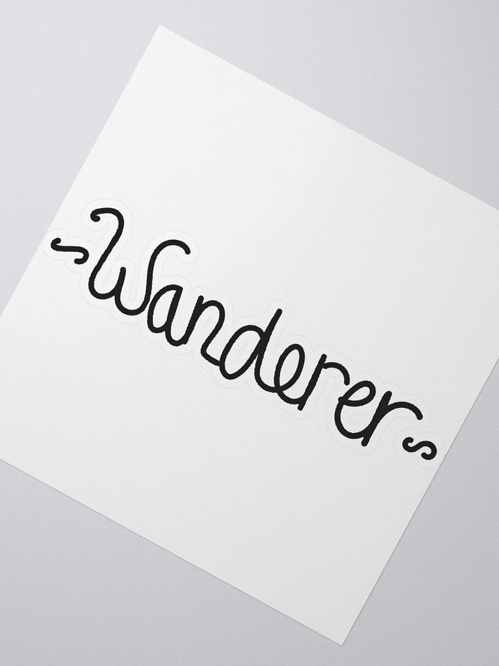 wanderer hand lettering sticker product image (2)