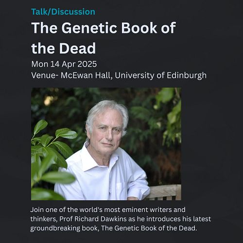 I’m greatly looking forward to this event tonight. Prof Turi King  is interviewing me on The Genetic Book of the Dead, but I ...
