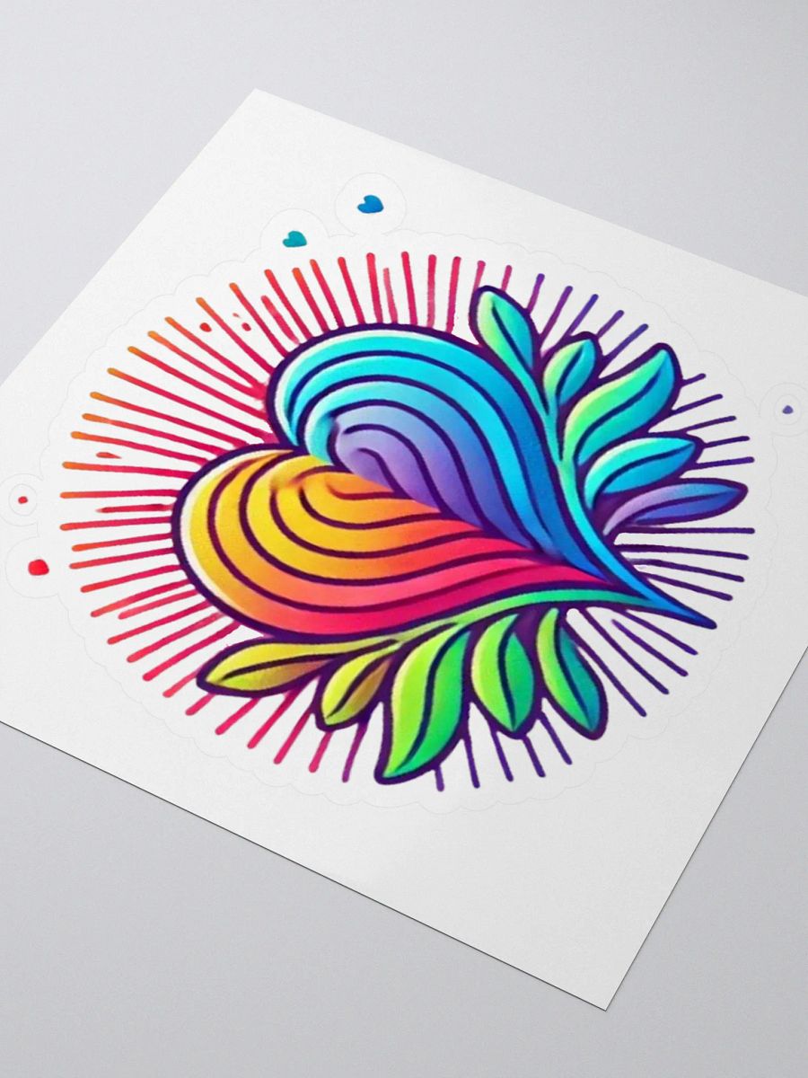 Radiant Heart Kiss Cut Stickers product image (3)