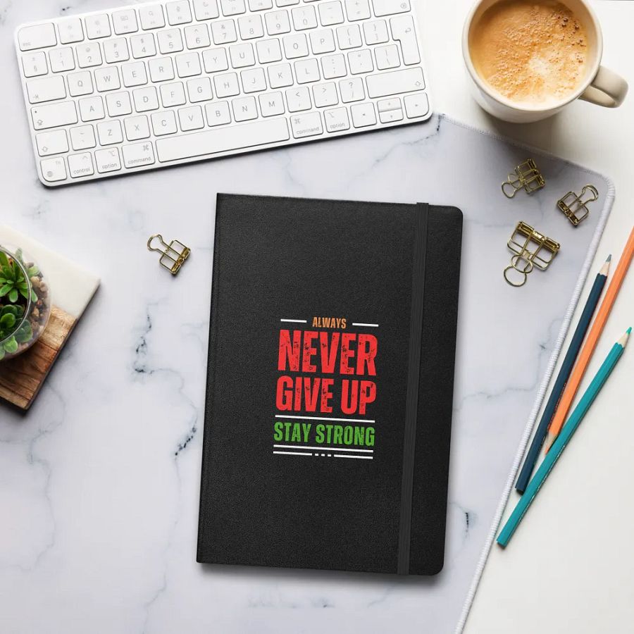 Motivational Message Hardcover Notebook product image (13)