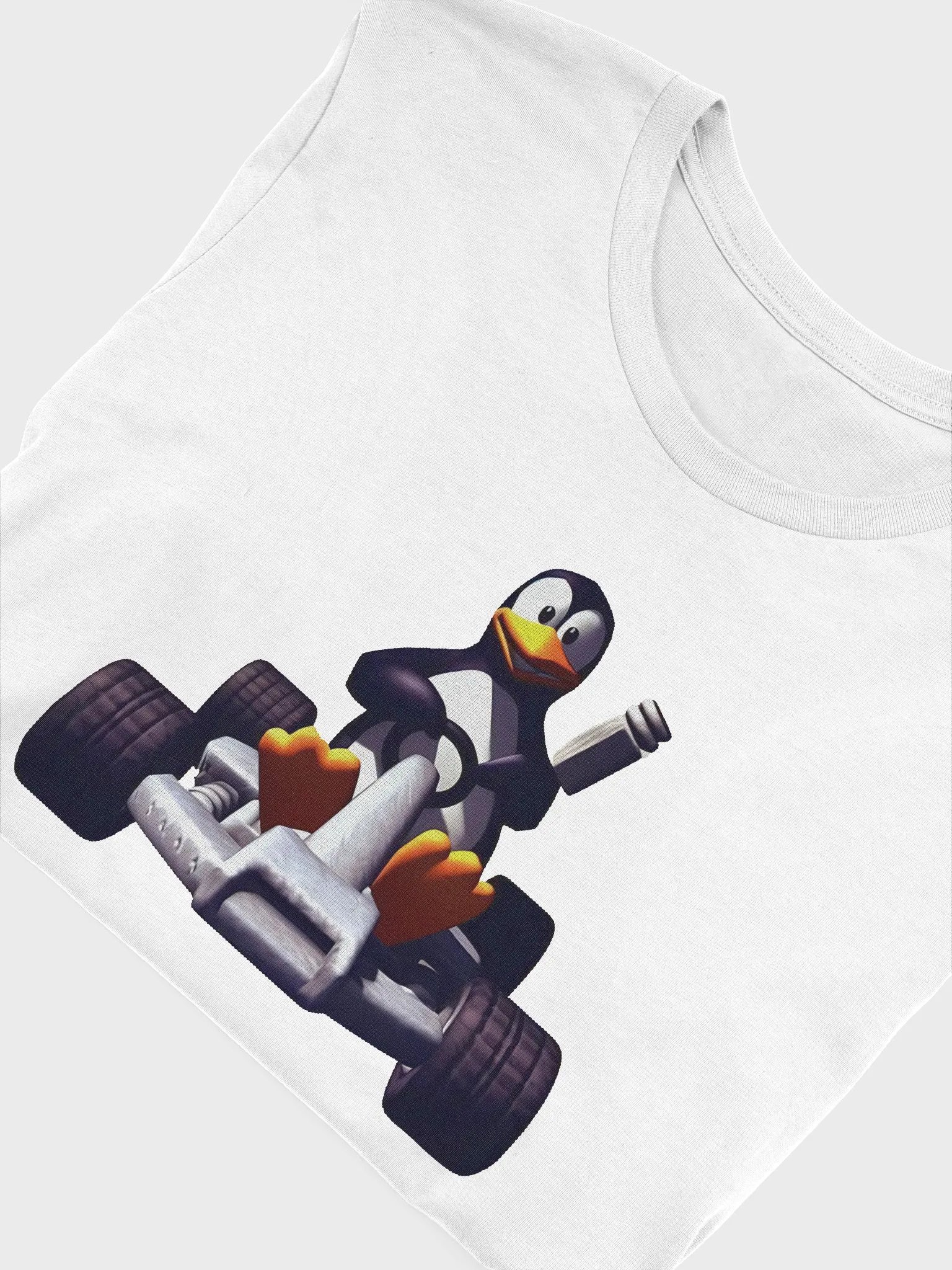 Penguin Kart Racer - Retro Vintage Racing Video Game Style Unisex T-Shirt product image (5)