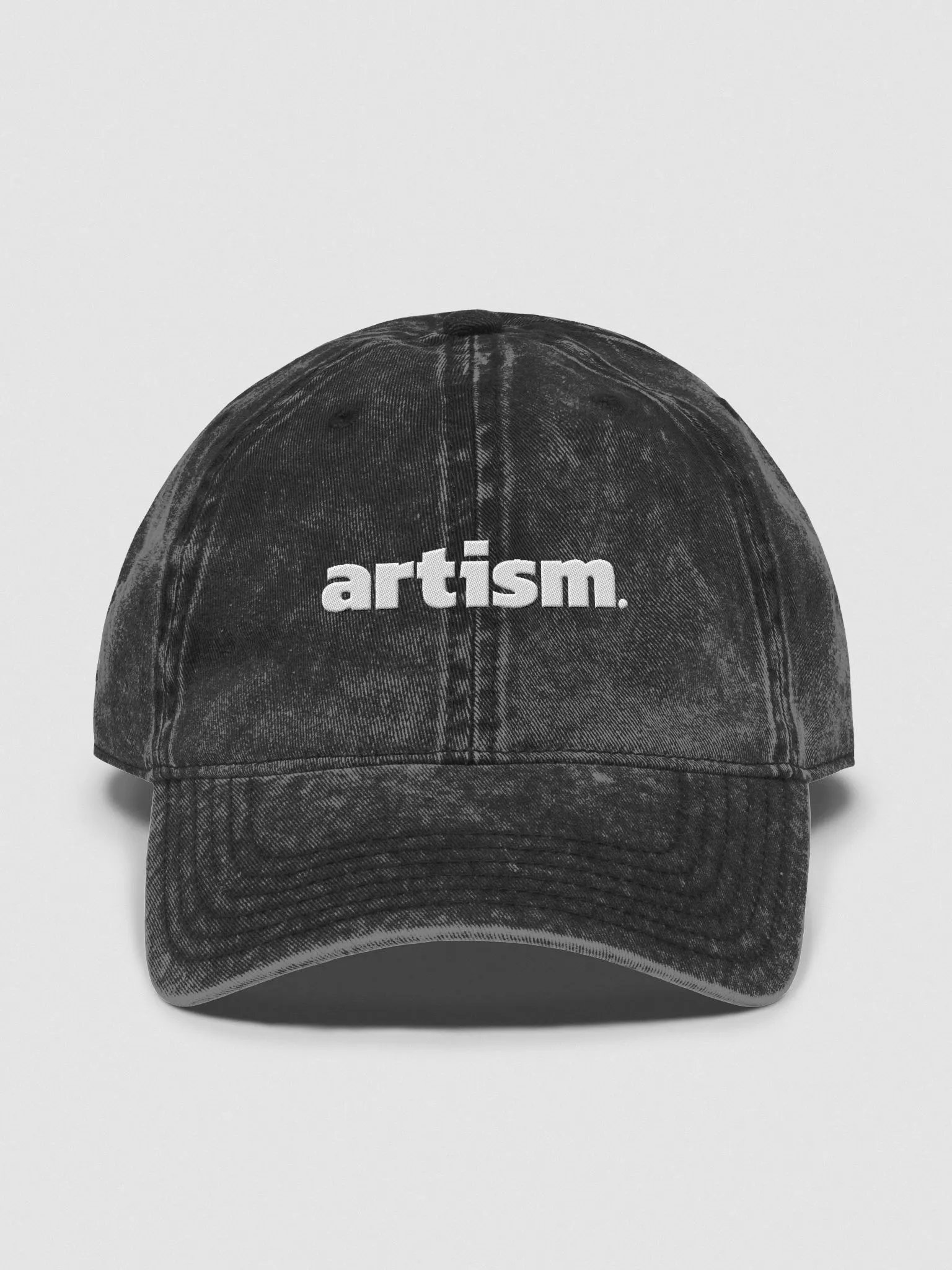 my dad hat says artism. product image (1)