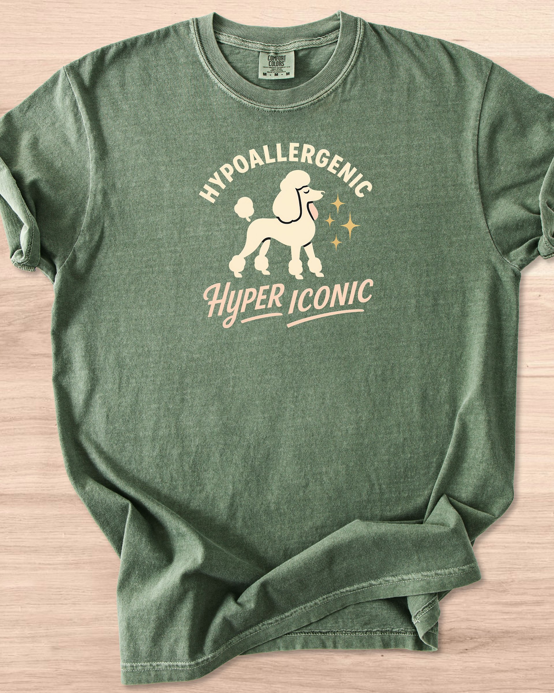 Hypoallergenic, Hyper Iconic (Poodle) Tee product image (40)