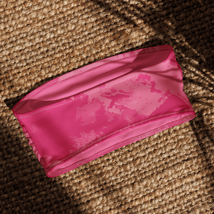 Blush Dream All-Over Bandeau Bikini Top product image (1)