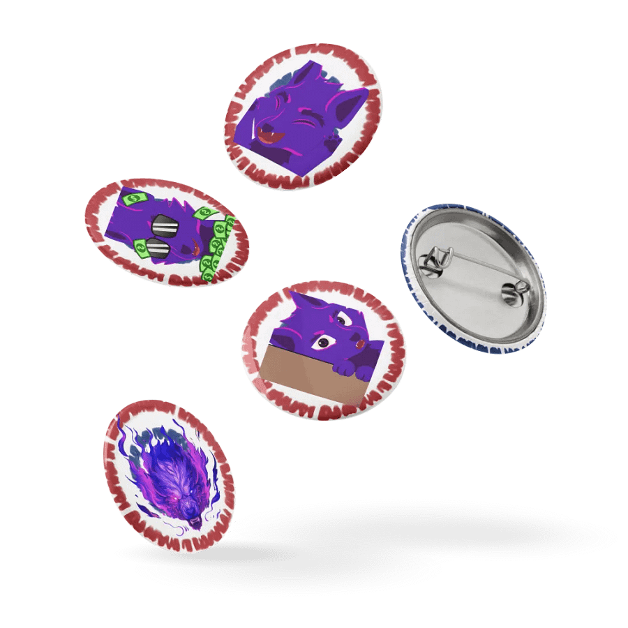 Wolfy's emote pins product image (14)