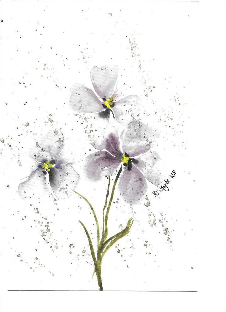 Delicate Watercolor Florals (Print) product image (1)