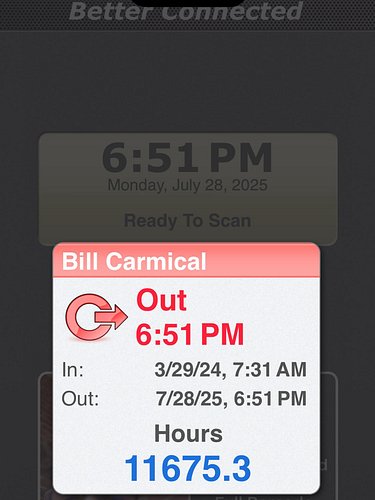 Officially clocked out for now!