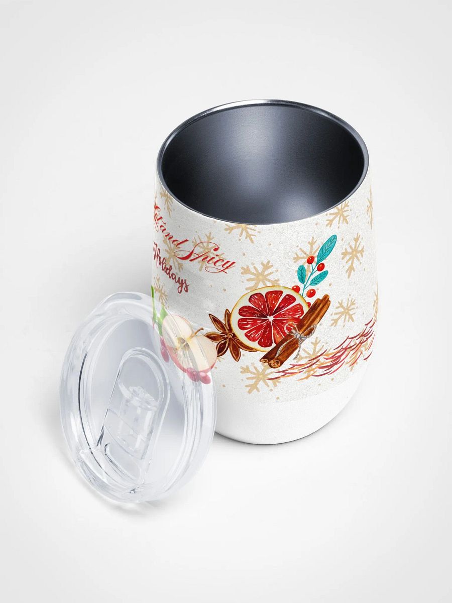 Spicy Holiday Wine Tumbler gift for moms dads friends colleagues product image (3)