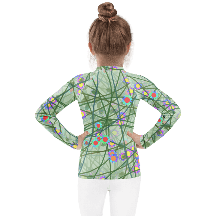 Blossom Vines Kids Rash Guard product image (2)