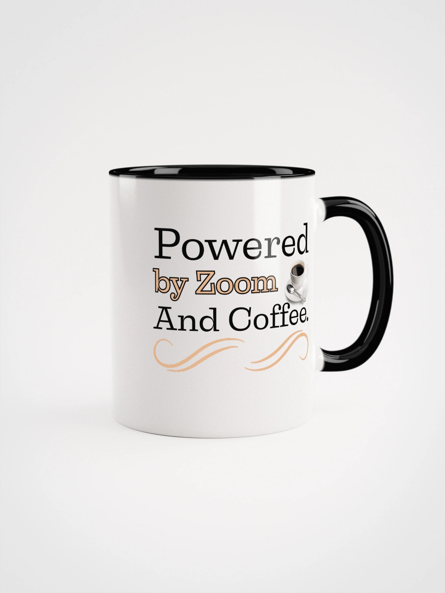 Powered By Zoom and Coffee, The Tech- Savvy Ceramic Mug product image (2)