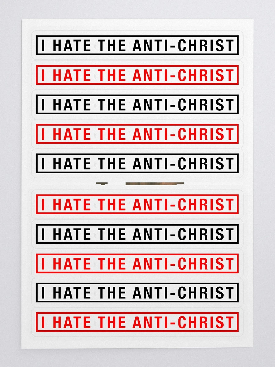 Stickers! - I HATE THE ANTI-CHRIST! product image (3)