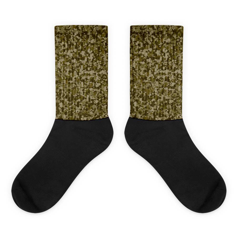 Camo Comfort: Black Foot Sublimated Socks product image (1)
